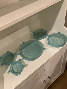 Norwex Aqua Silicone Stretch Lid Set